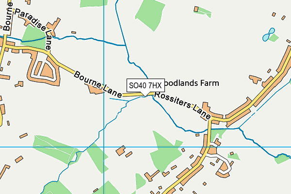 SO40 7HX map - OS VectorMap District (Ordnance Survey)