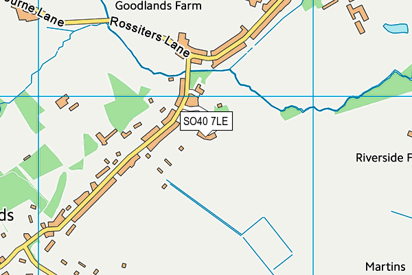 SO40 7LE map - OS VectorMap District (Ordnance Survey)