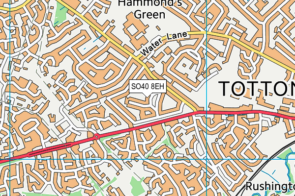 SO40 8EH map - OS VectorMap District (Ordnance Survey)