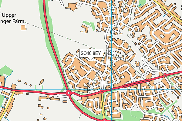 SO40 8EY map - OS VectorMap District (Ordnance Survey)
