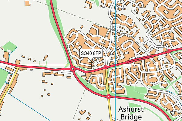 SO40 8FP map - OS VectorMap District (Ordnance Survey)