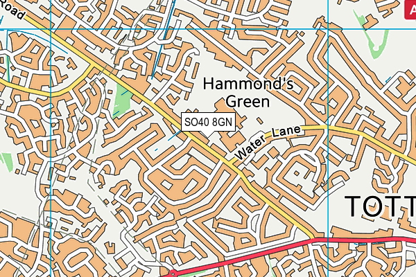 SO40 8GN map - OS VectorMap District (Ordnance Survey)