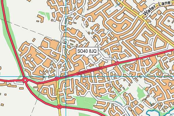 SO40 8JQ map - OS VectorMap District (Ordnance Survey)