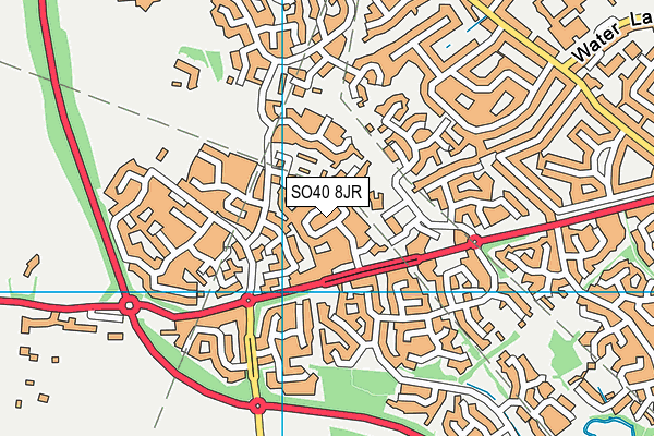 SO40 8JR map - OS VectorMap District (Ordnance Survey)
