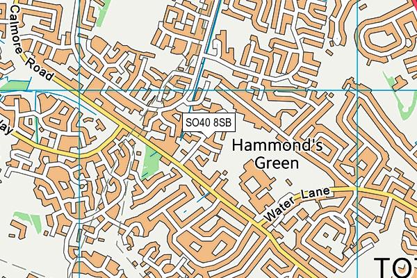 SO40 8SB map - OS VectorMap District (Ordnance Survey)