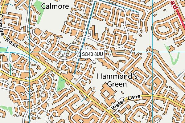 SO40 8UU map - OS VectorMap District (Ordnance Survey)