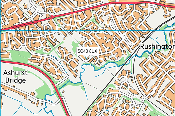SO40 8UX map - OS VectorMap District (Ordnance Survey)