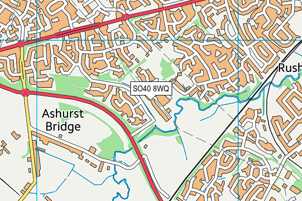 SO40 8WQ map - OS VectorMap District (Ordnance Survey)