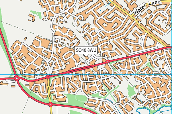West Totton Community Centre map (SO40 8WU) - OS VectorMap District (Ordnance Survey)