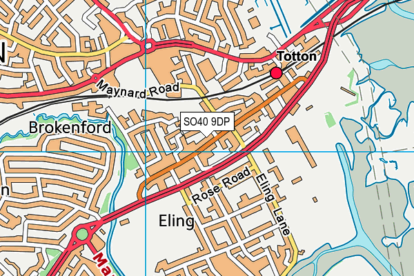 Map of TOTTON CHARCOAL LTD at district scale