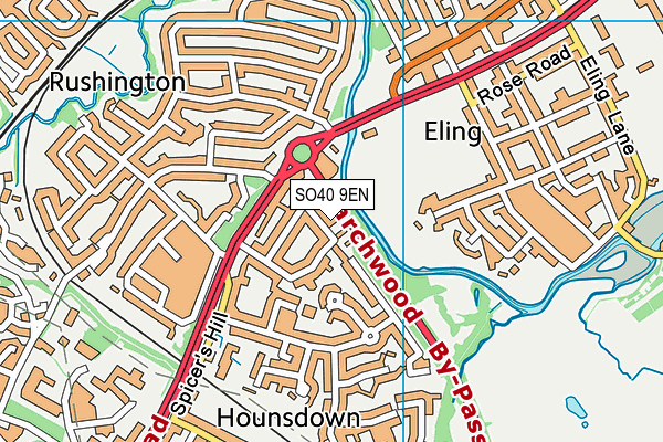 SO40 9EN map - OS VectorMap District (Ordnance Survey)