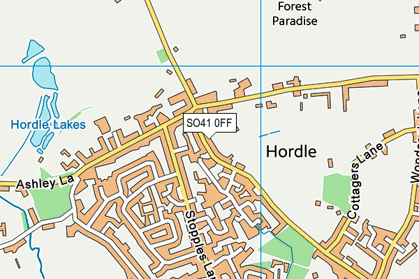 Map of HORDLE CONSTRUCTION LIMITED at district scale