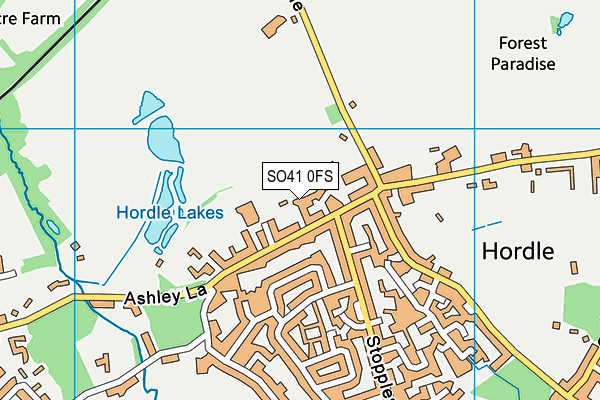 Map of HORDLE MEWS MANAGEMENT LIMITED at district scale