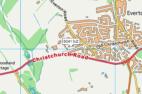 SO41 0JZ map - OS VectorMap District (Ordnance Survey)