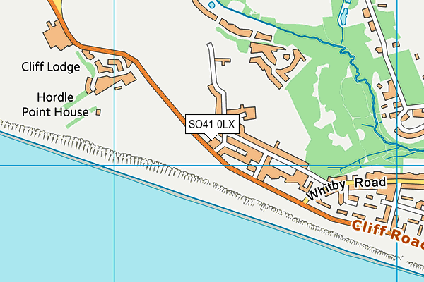 SO41 0LX map - OS VectorMap District (Ordnance Survey)