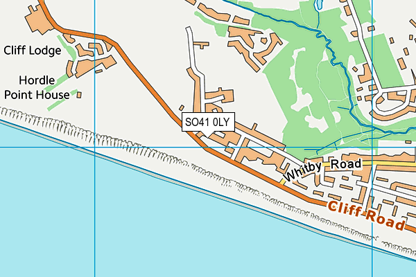 SO41 0LY map - OS VectorMap District (Ordnance Survey)