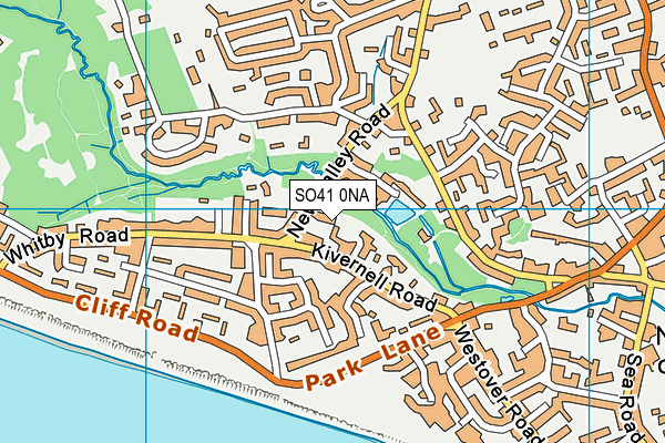 SO41 0NA map - OS VectorMap District (Ordnance Survey)