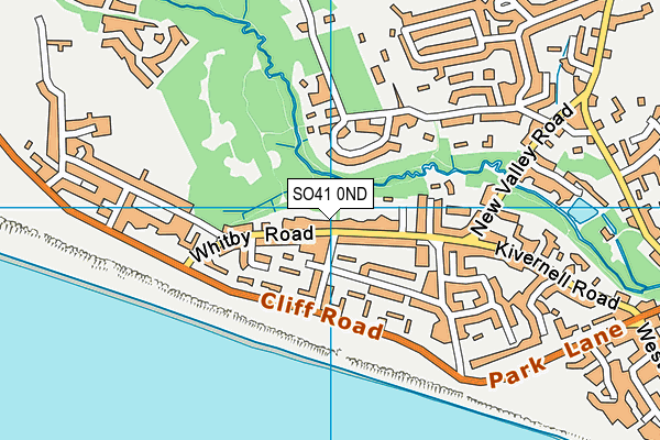SO41 0ND map - OS VectorMap District (Ordnance Survey)