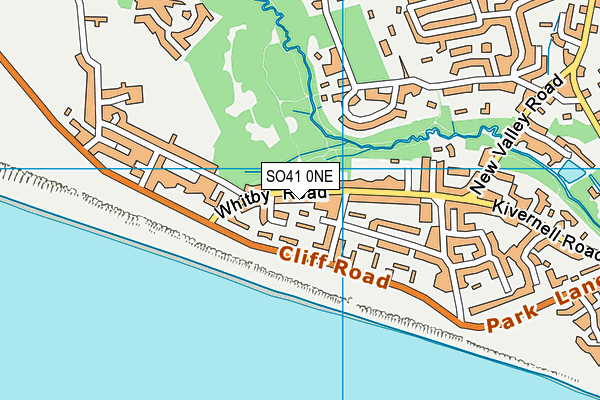 SO41 0NE map - OS VectorMap District (Ordnance Survey)