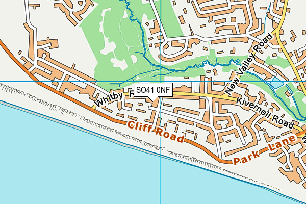 SO41 0NF map - OS VectorMap District (Ordnance Survey)