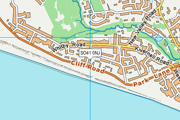 SO41 0NJ map - OS VectorMap District (Ordnance Survey)