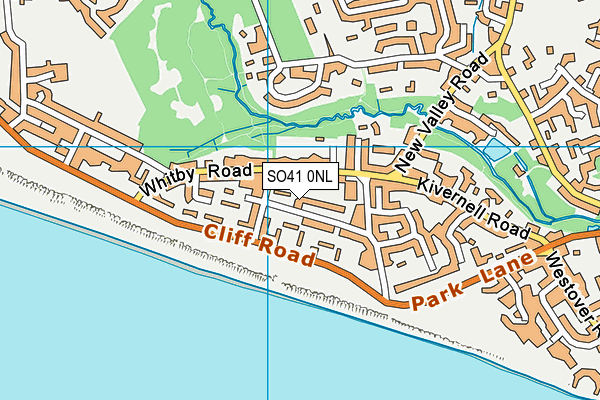 SO41 0NL map - OS VectorMap District (Ordnance Survey)