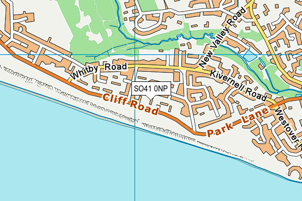 SO41 0NP map - OS VectorMap District (Ordnance Survey)