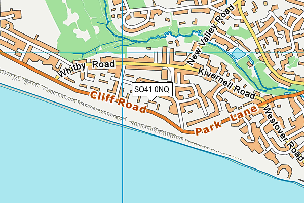 SO41 0NQ map - OS VectorMap District (Ordnance Survey)