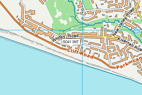 SO41 0NT map - OS VectorMap District (Ordnance Survey)