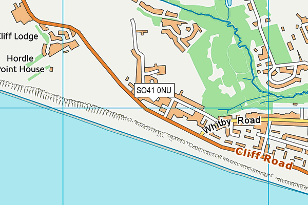SO41 0NU map - OS VectorMap District (Ordnance Survey)