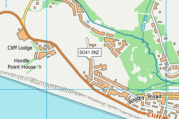 SO41 0NZ map - OS VectorMap District (Ordnance Survey)