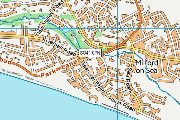 SO41 0PN map - OS VectorMap District (Ordnance Survey)