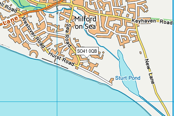 SO41 0QB map - OS VectorMap District (Ordnance Survey)