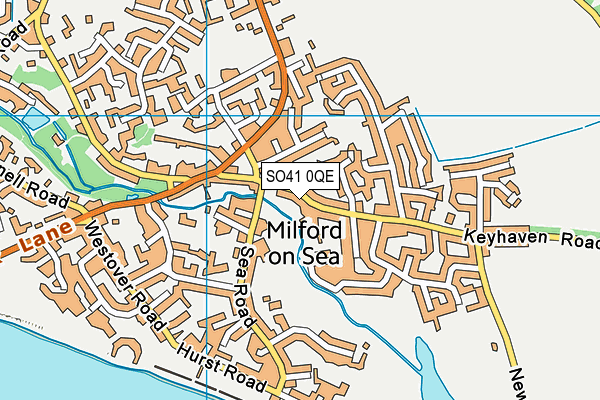 SO41 0QE map - OS VectorMap District (Ordnance Survey)