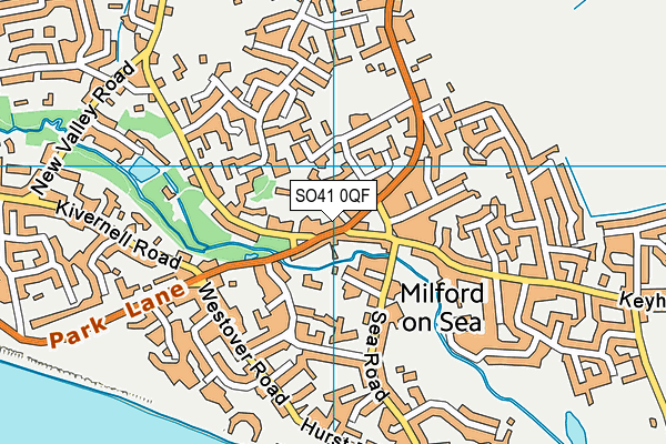 SO41 0QF map - OS VectorMap District (Ordnance Survey)