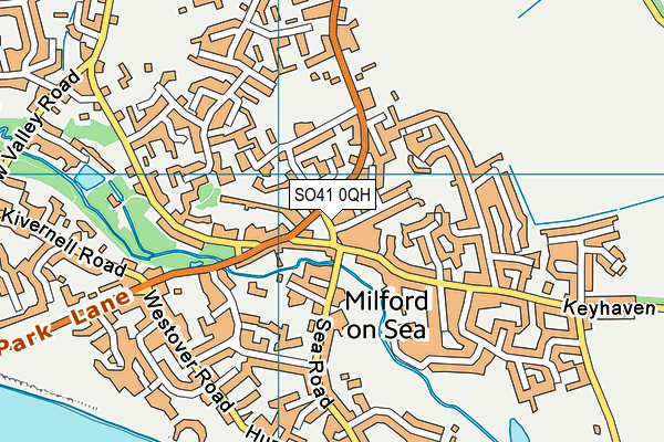 SO41 0QH map - OS VectorMap District (Ordnance Survey)