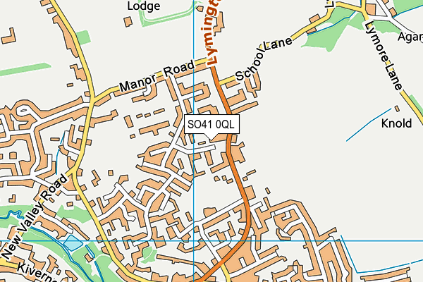 SO41 0QL map - OS VectorMap District (Ordnance Survey)