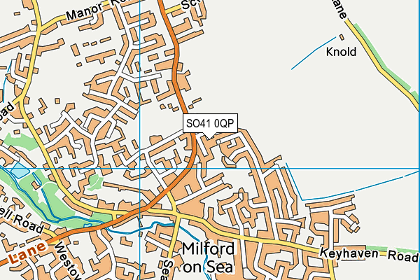 SO41 0QP map - OS VectorMap District (Ordnance Survey)
