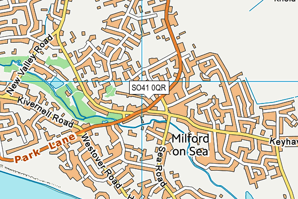 SO41 0QR map - OS VectorMap District (Ordnance Survey)