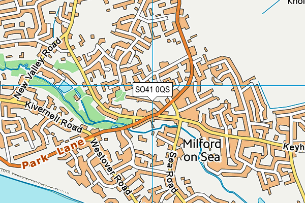 SO41 0QS map - OS VectorMap District (Ordnance Survey)