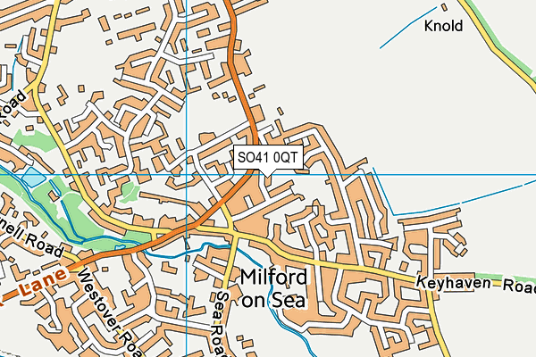 SO41 0QT map - OS VectorMap District (Ordnance Survey)