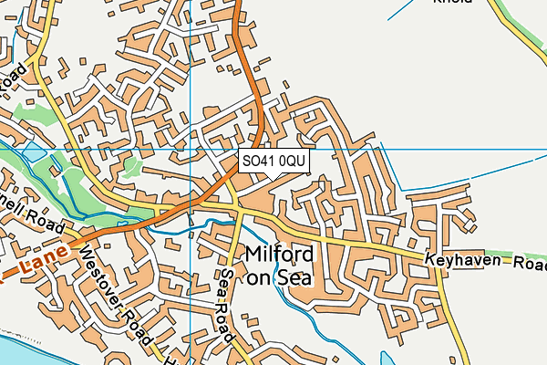 SO41 0QU map - OS VectorMap District (Ordnance Survey)