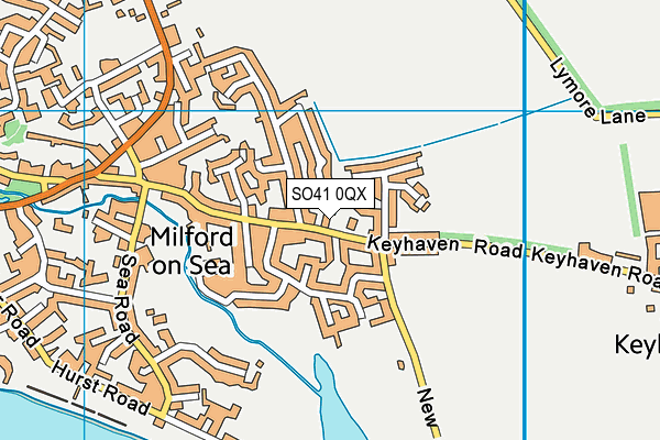 SO41 0QX map - OS VectorMap District (Ordnance Survey)