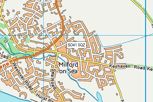 SO41 0QZ map - OS VectorMap District (Ordnance Survey)