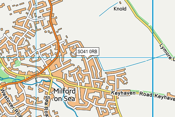 SO41 0RB map - OS VectorMap District (Ordnance Survey)