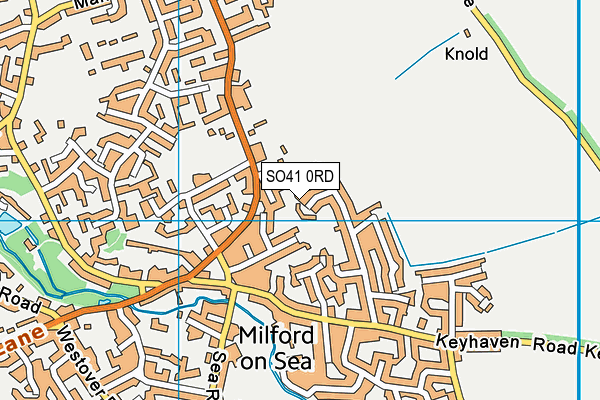 SO41 0RD map - OS VectorMap District (Ordnance Survey)