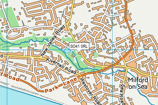 SO41 0RL map - OS VectorMap District (Ordnance Survey)