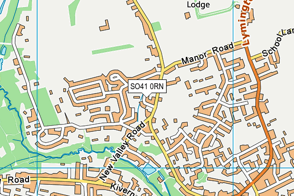 SO41 0RN map - OS VectorMap District (Ordnance Survey)