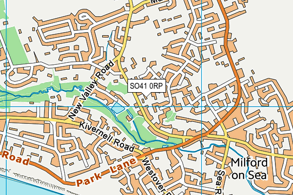SO41 0RP map - OS VectorMap District (Ordnance Survey)