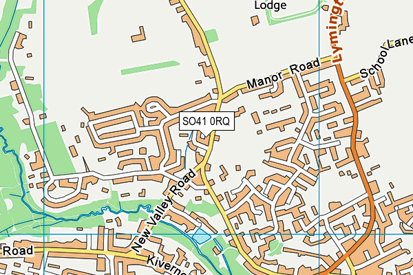 SO41 0RQ map - OS VectorMap District (Ordnance Survey)